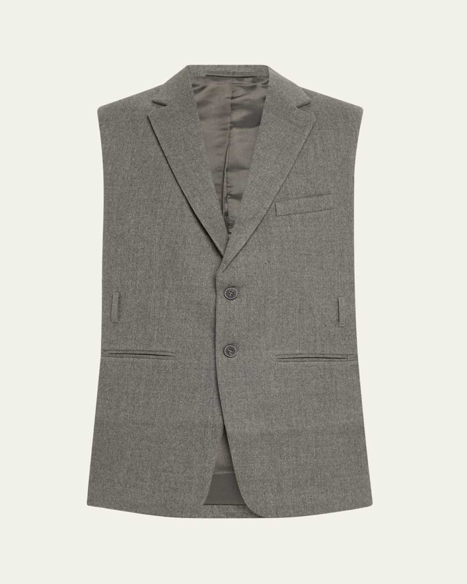 Andes Open-Side Wool Blazer Bib